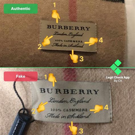 burberry scarf fake vs original|genuine burberry label.